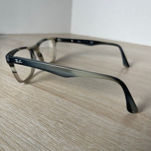 Ray-Ban RB5279 5540 Eyeglasses READ Gray Horn Fade Square Frames Only 53-18-145 - Picture 9 of 11